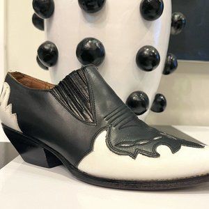 Vintage 90's Guess by Georges Marciano Leather Western Ankle Boots